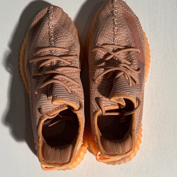 Yeezy Tan and Orange Men's Sneakers - Picture 5 of 7